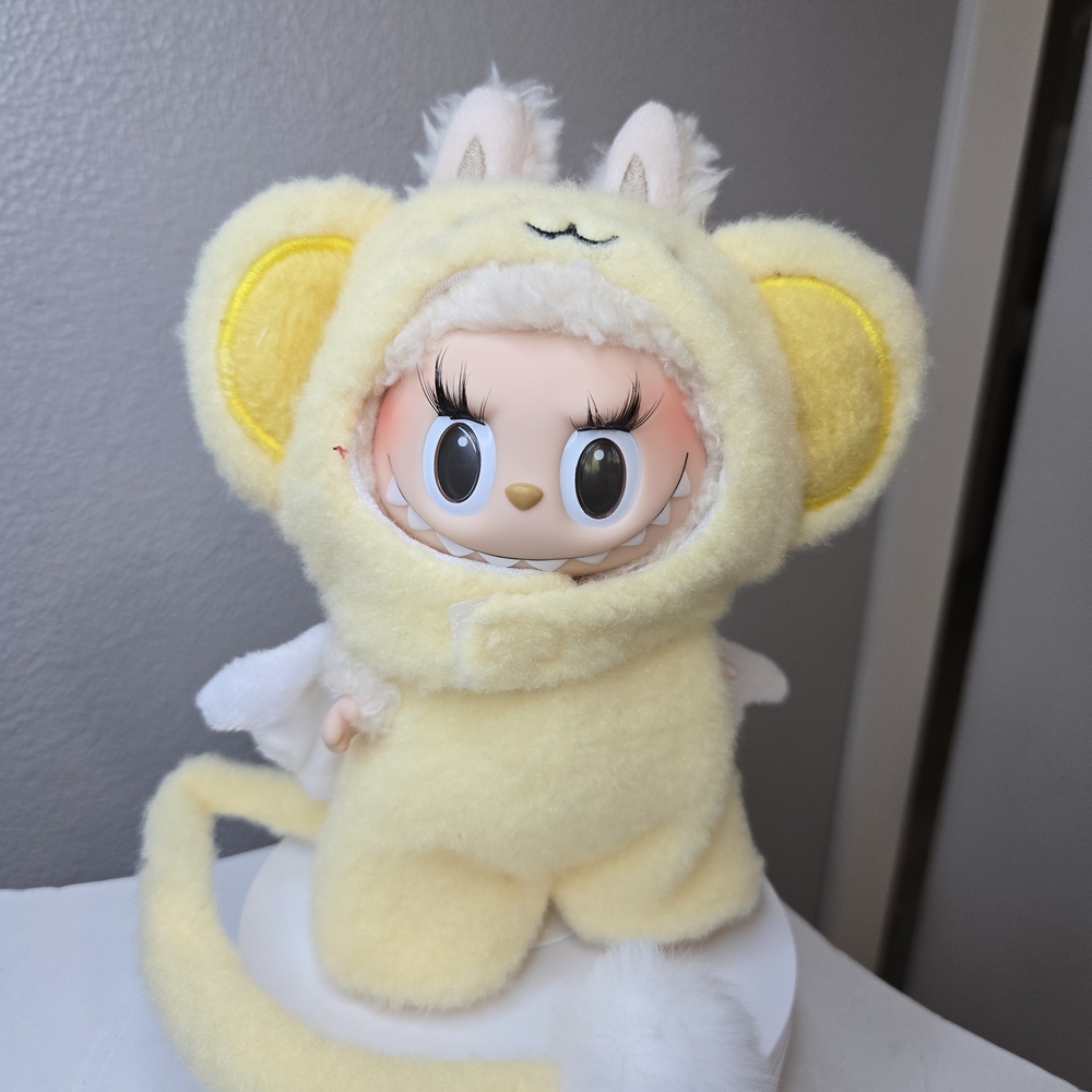 Outfit For  Labubu Clothing  Cute Yellow Monkey Animal Costume